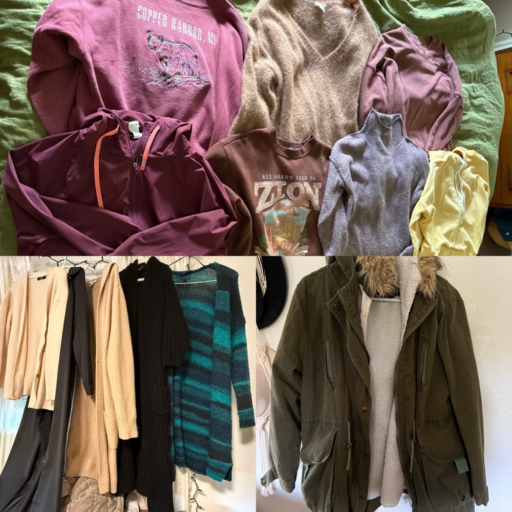 Assorted Clothing Bundle in Various Colors